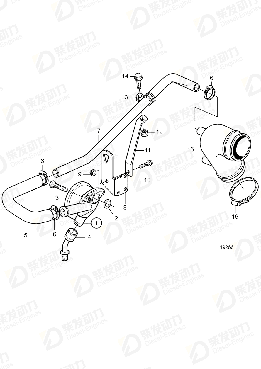 VOLVO Hexagon nut 20459253 Drawing